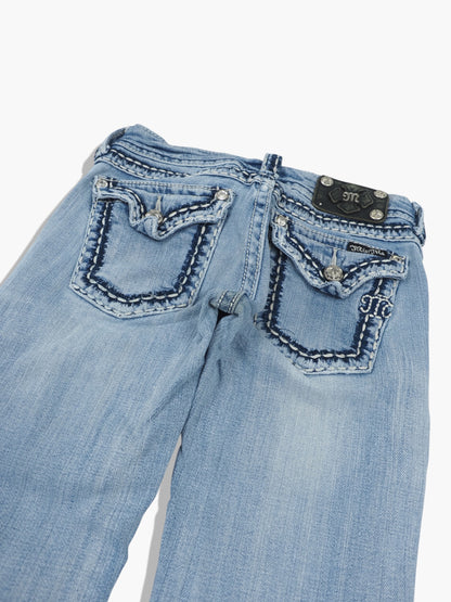 Vintage Straight Miss Me Jeans Damen XS