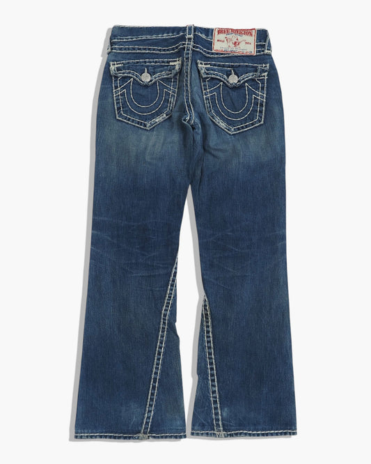 Vintage Flared True Religion Jeans Damen L