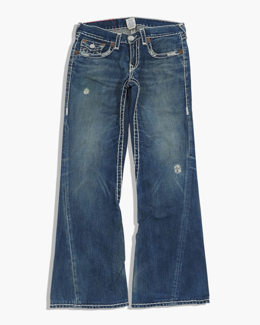 Vintage Flared True Religion Jeans Damen L