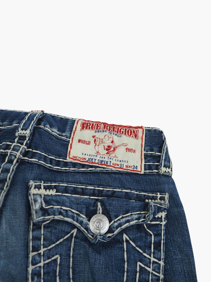 Vintage Flared True Religion Jeans Damen L