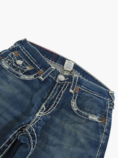 Vintage Flared True Religion Jeans Damen L