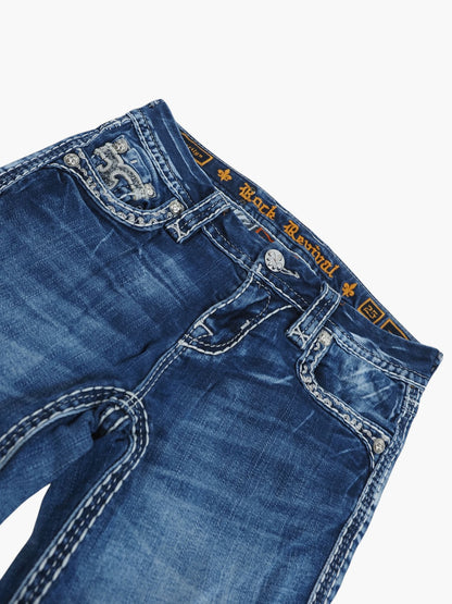 Vintage Bootcut Rock Revival Jeans Damen S